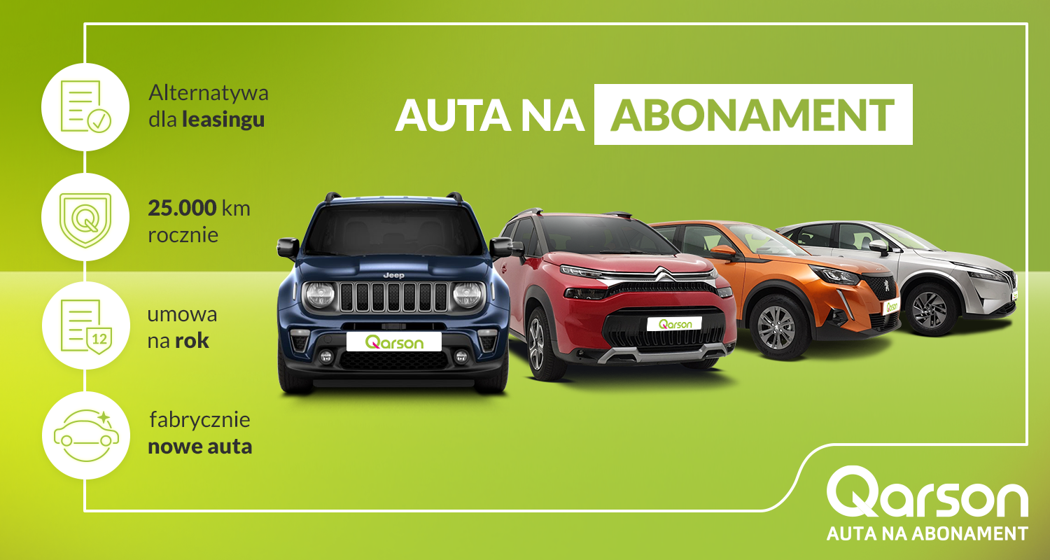 Wynajem aut na abonament