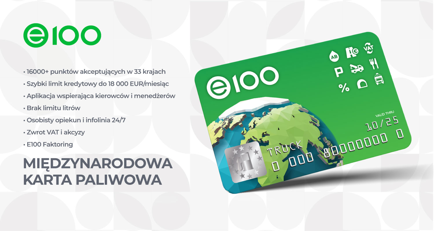 Międzynarodowa Karta Paliwowa E100